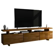 JV Möbel Dunkelbrauner TV-Ständer Lowboard 30 cm X 52 cm Braun Holz