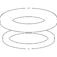 Hansa Rosette d: 55 mm chrom komplett 59913963