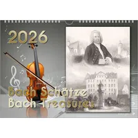Bach, Renate Komponisten-Kalender, Bach-Kalender, Musik-Kalender 2026, DIN A3