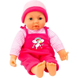 Bayer Puppenkleidung Latzhose/Kleid Pink