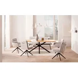 Home affaire Esstisch beige 160 cm x 77 cm x 90 cm