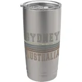 Retro Sydney Australien Doppelwandiger Edelstahl-Thermobecher