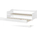 Erst-Holz Sofabett 90 x 200 cm weiß
