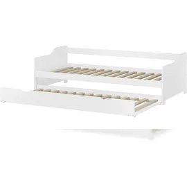 Erst-Holz Sofabett 90 x 200 cm weiß