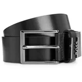 Boss Herrengürtel Leder schwarz 100 cm