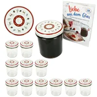 Mambocat 12er Set Sturzglas 350ml Einmachglas + TO-Deckel 82