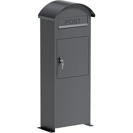Wiltec Briefkasten Grau