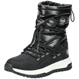 Dockers by Gerli Damen Combat Boots, Frauen Stiefeletten,wasserabweisend,warm gefüttert,schnürstiefel,Winterstiefel,schwarz,36 EU - 36