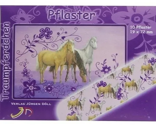 KINDERPFLASTER Traumpferdchen blau Briefchen 10 St
