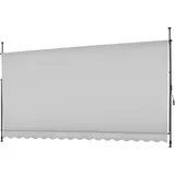 Tectake tectake® Klemmmarkise, mit Handkurbel, höhenverstellbar - 304 cm, einfache Montage