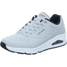 SKECHERS Uno - Stand on Air Hellgrau/Schwarz 45