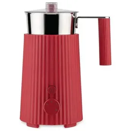 Alessi Plissé Milchaufschäumer rot
