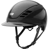 ABUS PIKEUR AirLuxe Pure Reithelm Shiny Black, Größe:S