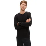 Tom Tailor 1012820 Pullover Mit V-ausschnitt Black 2XL