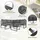 Merax Gartenlounge-Set 4-tlg. grau