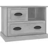 vidaXL Nachtschrank Betongrau 60 x 39 x 45 cm Grau