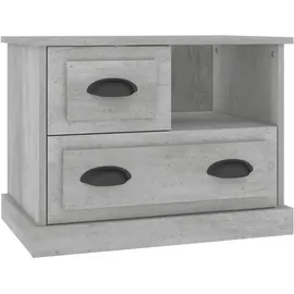 vidaXL Nachtschrank Betongrau 60 x 39 x 45 cm Grau