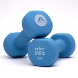 Apollo Hantel Set Kurzhantel | 2 Hanteln | 2x3kg Hantelset | Gewichte für Krafttraining | Kurzhanteln 2er Set | Fitness Hanteln für Frauen & Männer | Dumbbells | Hanteln 3kg | Hantel Gewichte