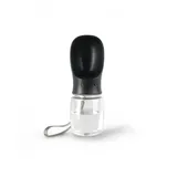 LIONTO tragbare Wasserflasche mit Napf für Hunde & Katzen, 350 ml, Schwarz