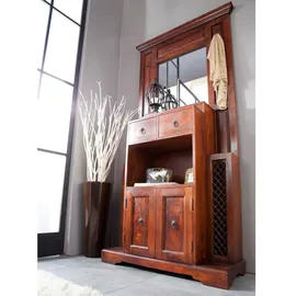 Massivmoebel24 Oxford Garderobe 97x36x199 braun