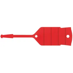 KS TOOLS Schlüsselanhänger mit Schlaufe, rot, 500 Stück ( 500.8019 )