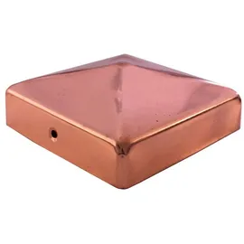 Holmwerk Pfostenkappe Kupfer Pyramide 7x7 Abdeckkappe für Pfosten 71mm