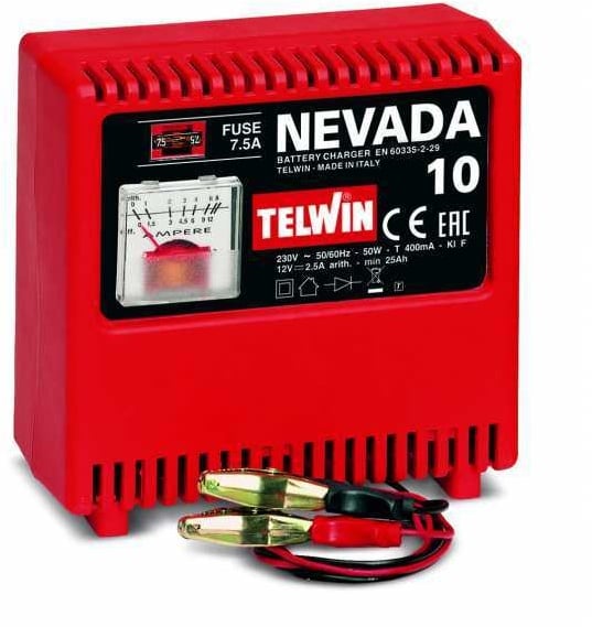 Telwin Nevada 10 - Akkuladegerät - für Batterien WET mit 12 V Spannung - tragbar, einphasig