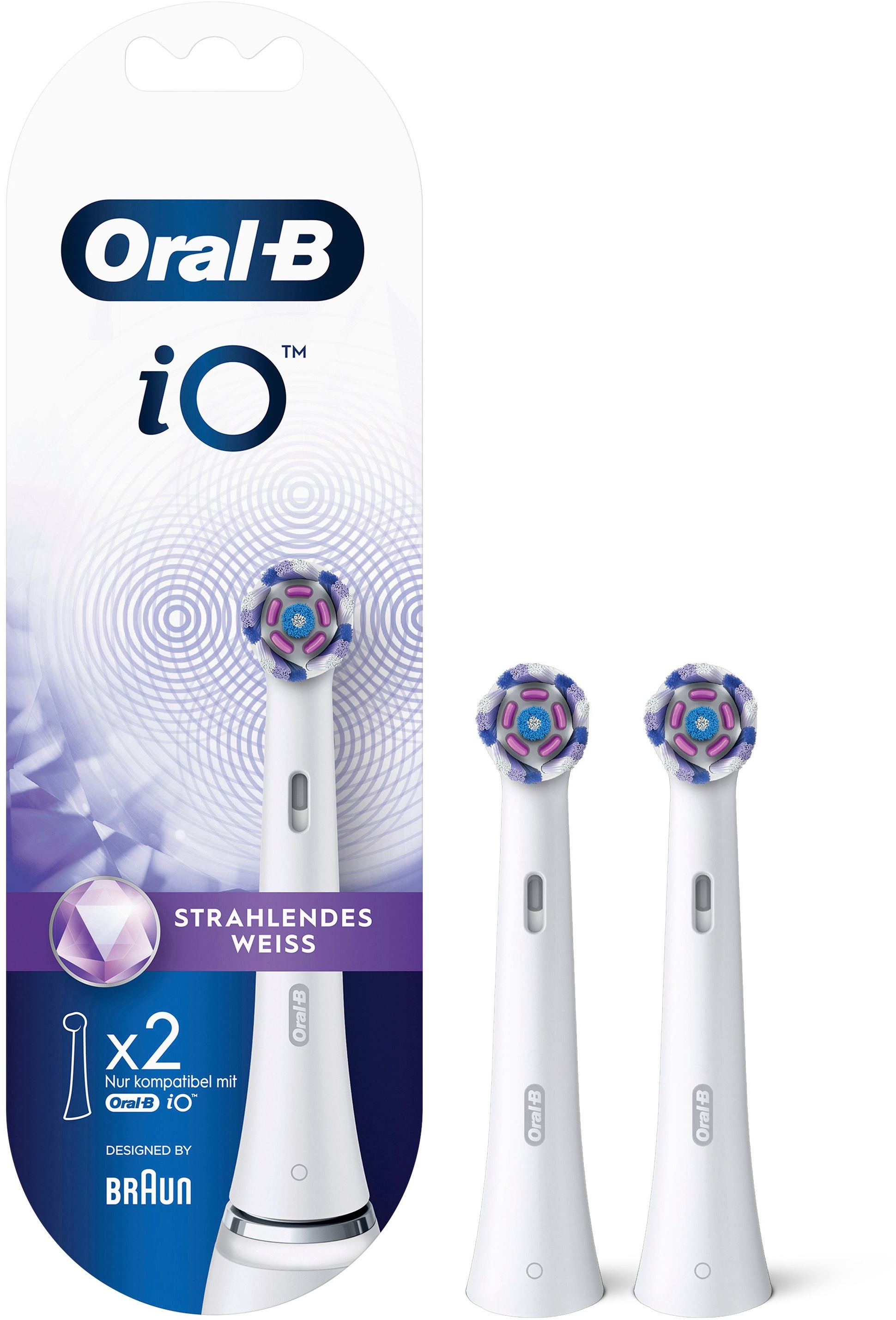 Oral-B - Aufsteckbürsten 'Strahlendes Weiss' in Weiß Zahnbürste 1 St weiss