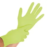 Franz-Mensch HYGOSTAR® Safe Light Nitrilhandschuhe, puderfrei, grün, 100 Stück, Größe XL
