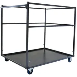 Essentials Stehtisch Transportwagen groß, Hammerschlag, 127x97x120cm (BxTxH), T90120