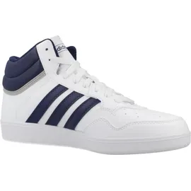 adidas Hoops 4.0 Mid Cloud White / Dark Blue / Grey Two 44