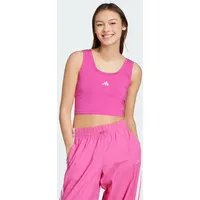 Adidas Essentials Small Logo Cotton Lifestyle Tanktop fuchsienrosa|WEISS 2XL