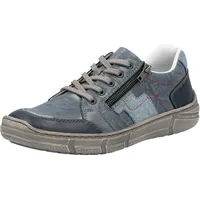 Rieker Herren 04004 Schnürschuhe, Blau, 45 EU