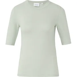 Comma, Kurzarmpullover im Slim Fit Grün 34