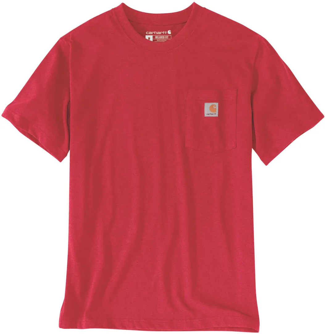 Carhartt Relaxed Fit Heavyweight K87 Pocket T-shirt, rood, 2XL Voorman