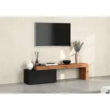 INOSIGN Lowboard »Chronos TV-Board, TV-Schrank«, (1 St., Breite verstellbar von 180 bis 260 cm), Breite 220 cm TV-Board,Lowboard,1 Klappe und ein L-Förmiger Aufsatz