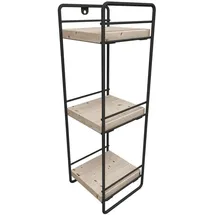 [en.casa] Tischregal Pargas 43 x 14 x 13 cm Schwarz