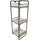 [en.casa] Tischregal Pargas 43 x 14 x 13 cm Schwarz