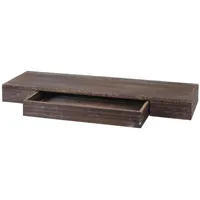 berlinlodge Wandregal 80 x 25 x 8 cm Braun