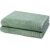 VOSSEN Vienna Style Supersoft Handtuch 2 x 67 x 140 cm soft green