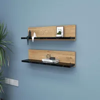 HANAH Home Stylish Wall Shelf (2 Pieces), Atlantic Pine