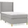 vidaXL Boxspringbett 100 x 200 cm Hellgrau