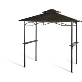 GRASEKAMP Hardtop Pavillon 1,5 x 2,4 m braun