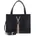 Shopping Bag Leather Black/Gold