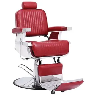 vidaXL Friseurstuhl Rot 68x69x116 cm Kunstleder