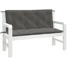 vidaXL Gartenbankauflage 120 x 50 x 7 cm melange dunkelgrau 2 St.