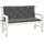 vidaXL Gartenbankauflage 120 x 50 x 7 cm melange dunkelgrau 2 St.