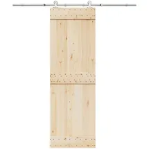 vidaXL Schiebetür-beschlagsatz 183 Cm Edelstahl Silbern - Vidaxl