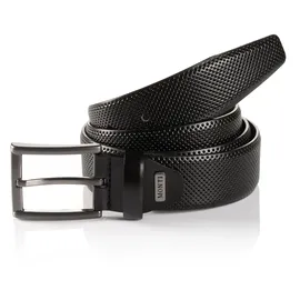 Monti Herrengürtel Leder schwarz 120