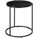 Tectake Ellsa Schwarz Marmor 43 x 50,5 x 43 cm